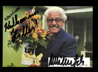 Willy Millowitsch Autogrammkarte Original Signiert + F 2604