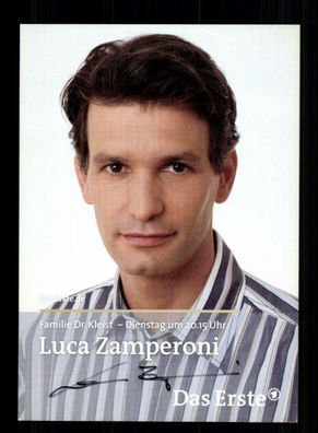 Luca Zamperoni Familie Dr. Kleist Autogrammkarte Original Signiert + F 2416