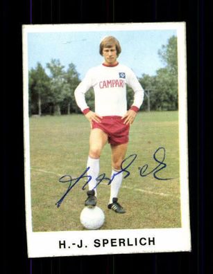 Hans-Jürgen Sperlich Hamburger SV Bergmann Sammelbid 1975-76 Orig. Sign+ A 69867