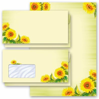 Briefpapier-Sets Sunflowers