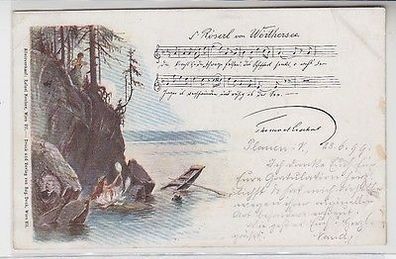 63219 Lied Postkarte S. Rösel von Wörthersee 1899