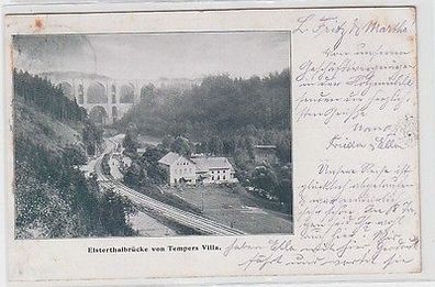 63334 Ak Elsterthalbrücke von Tempers Villa 1904