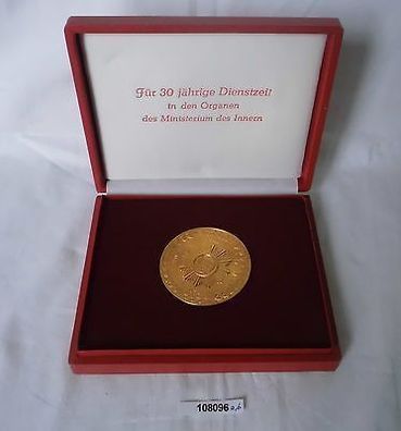 seltene DDR Medaille 30jährige Dienstzeit Ministerium d. Innern mit Originaletui