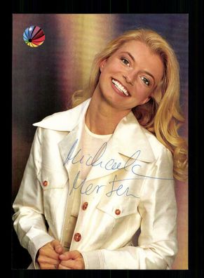Michaela Merten Katrin ist die beste Autogrammkarte Original Signiert + F 2488