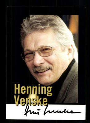 Henning Venske Autogrammkarte Original Signiert + F 2406