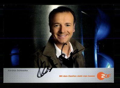 Karsten Schwanke ZDF Autogrammkarte Original Signiert + F 2711
