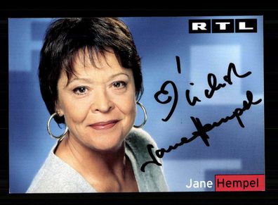 Jane Hempel RTL Autogrammkarte Original Signiert + F 2655