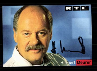 Herbert Meurer RTL Autogrammkarte Original Signiert + F 2653