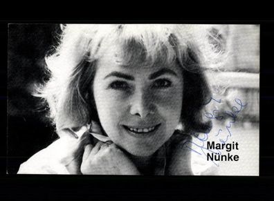 Margit Nünke Autogrammkarte Original Signiert ## BC 91523