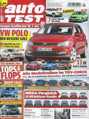 Auto Test Nr. 5 Mai 2014 VW Polo der bessere Golf