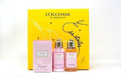 L`Occitane Eau de Toilette Rose 50 ml DG 75 ml BL 75 ml Geschenkset