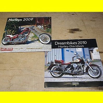 2 Harley Kalender 30 x 30 cm von 2009 (noch eingeschweißt) + 2010
