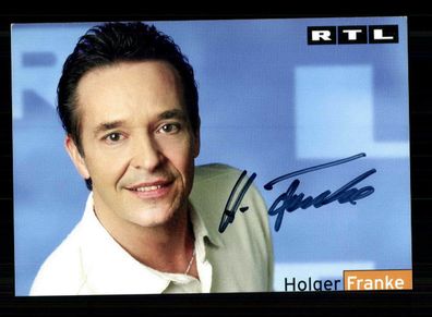 Holger Franke RTL Autogrammkarte Original Signiert + F 2650