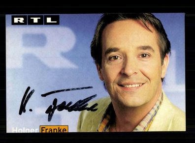 Holger Franke RTL Autogrammkarte Original Signiert + F 2649