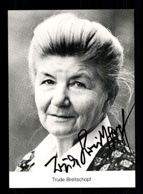 Trude Breitschopf Autogrammkarte Original Signiert # BC 96423