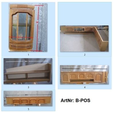 Möbelposten Bürstner gebraucht für Selbstausbauer (5-tlg)