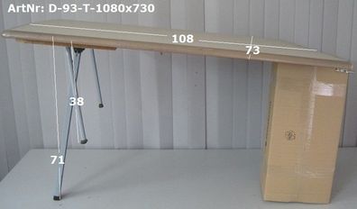 Dethleffs Tisch mit Klappfuß gebraucht 108 x 73