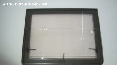 Bürstner Wohnwagenfenster ca. 74 x 56 gebraucht (Roxite 80 D401 zB 520T)