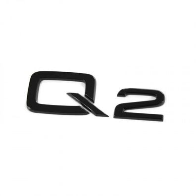 Original Audi Q2 Schriftzug schwarz Tuning Aufkleber Black Emblem 81A071803