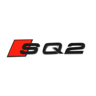 Original Audi SQ2 Schriftzug schwarz Aufkleber Black Edition Emblem 81A071804