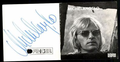 Michel Angelo Autogrammkarte Original Signiert 10x20 ## G 11712