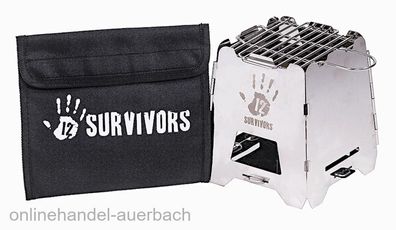 12 Survivors Off-Grid Survival Stove Hobo Kocher Outdoor Survival