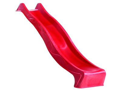 Wellenrutsche rot 230cm für Spielturm Kletterturm Anbaurutsche Schaukel Rutsche