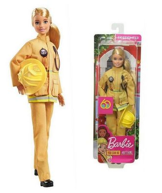 Barbie You can be anything Feuerwehrfrau Puppe Mattel GFX29 NEU