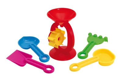 5tlg. Sandspielzeug Set Kipper Sandmühle Spielzeug Strandspielzeug Formen Kinder