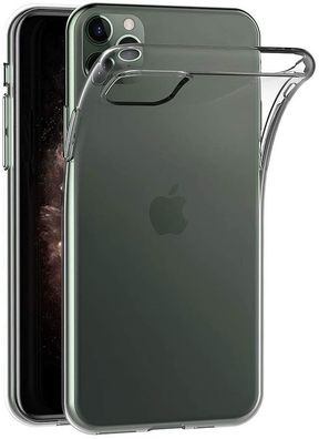 Wisam® Apple iPhone 11 Pro Max (6.5) Silikon Case Schutzhülle Hülle Transparent