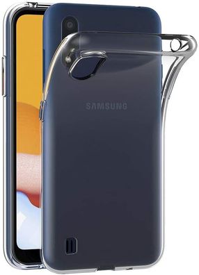 Wisam® Schutzhülle für Samsung Galaxy A01 Silikon Clear Case Transparent