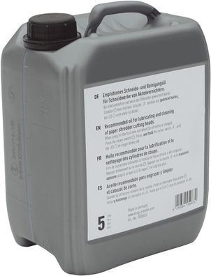 5 Liter IDEAL Spezialöl für Aktenvernichter Aktenvernichteröl