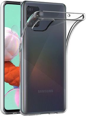 Wisam® Schutzhülle für Samsung Galaxy A51 / M40S Silikon Clear Case Transparent
