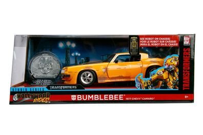 Jada Toys 253115001 Transformers 1977 Bumblebee Chevy Camaro 1:24 Modellauto