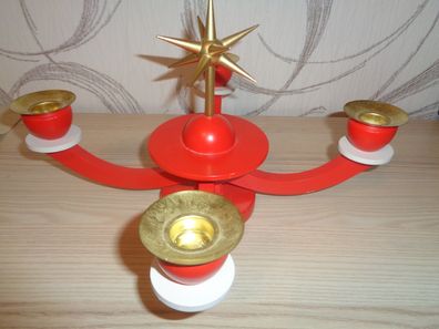 schöner Adventsleuchter aus dem Erzgebirge 31cm Durchmesser