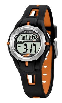 Calypso Kinder/ Jugend Armbanduhr Digitaluhr Alarm Orange K5506/2
