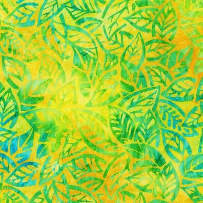 75 x 112 cm: aus USA - Robert Kaufman Batikstoff "Lime"