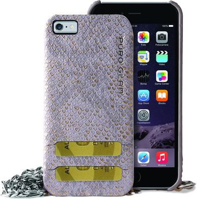 Puro Glam Cover SnapOn HandyKette Case SchutzHülle für iPhone 7 8 SE 2020