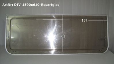 Wohnwagenfenster 159 x 61 gebraucht Resartglas D-18 (passend Hobby 420TM BJ88)