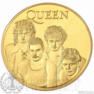 Queen Kupfer Medaille Gildet Rarität Edel Sammlermedalie Sammlung Medalie