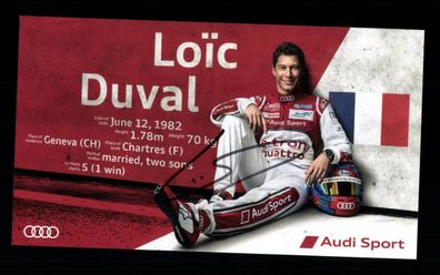 Loic Duval Autogrammkarte Original Signiert Motorsport # G 31576