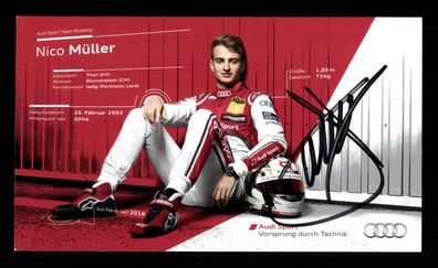 Nico Müller Autogrammkarte Original Signiert Motorsport # G 31579
