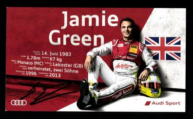 Jamie Green Autogrammkarte Original Signiert Motorsport # G 31578