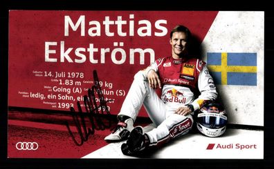 Mattias Ekström Autogrammkarte Original Signiert Motorsport # G 31574