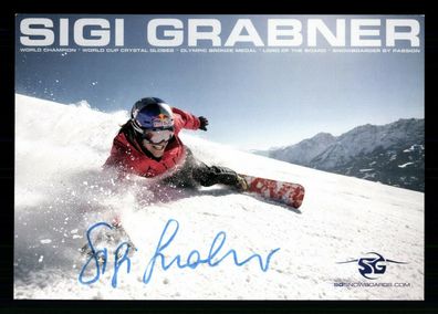 Sigi Grabner Autogrammkarte Original Signiert Snowboard ## BC G 31516