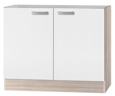 BAYLANGO Kult Spülenschrank incl ARBEITSPLATTE »Faro« grau anth Breite 100 cm 