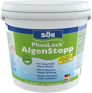Söll Phosphatentferner 2,5 Kg PhosLock® AlgenStopp für 50 Qbm Teichwasser