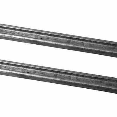 2 x Laufschiene 2,5m Stahl verzinkt für Schiebetür Schiene Rolle (2x30077)