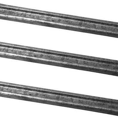 3 x 2 m Laufschiene Stahl verzinkt Garten Schiebetor Schiene Rolle (3x30076)