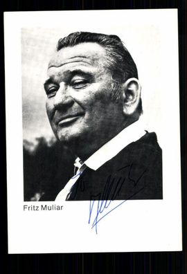 Fritz Muliar Autogrammkarte Original Signiert ## BC 21209